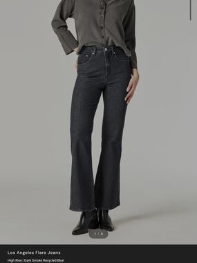 Mavi High-Rise Flare Jeans Dark Smoke Size 27 NWT